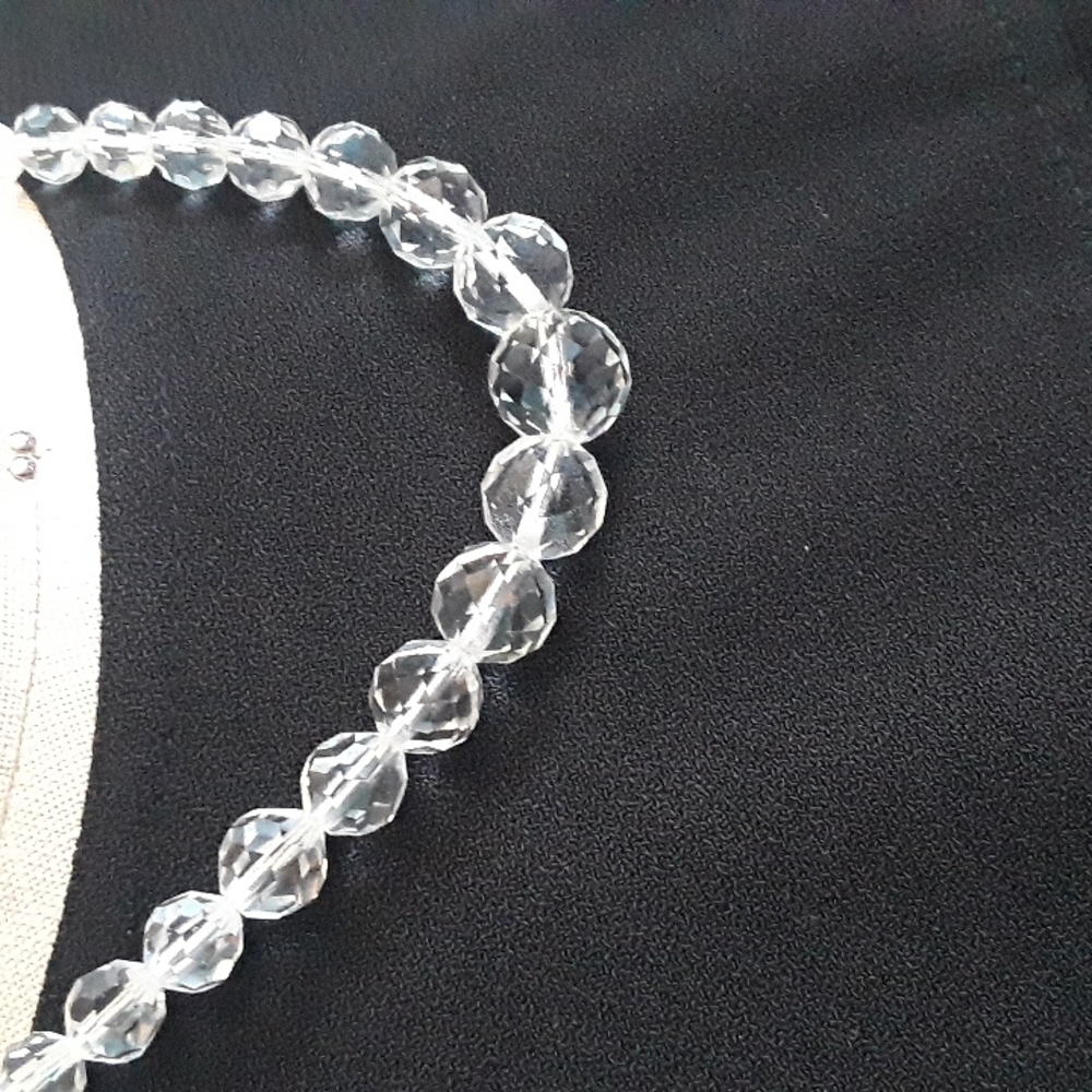 NWT Stunning Crystal Necklace made in Czechoslovakia, original from the 1950s - Picture 2 of 7